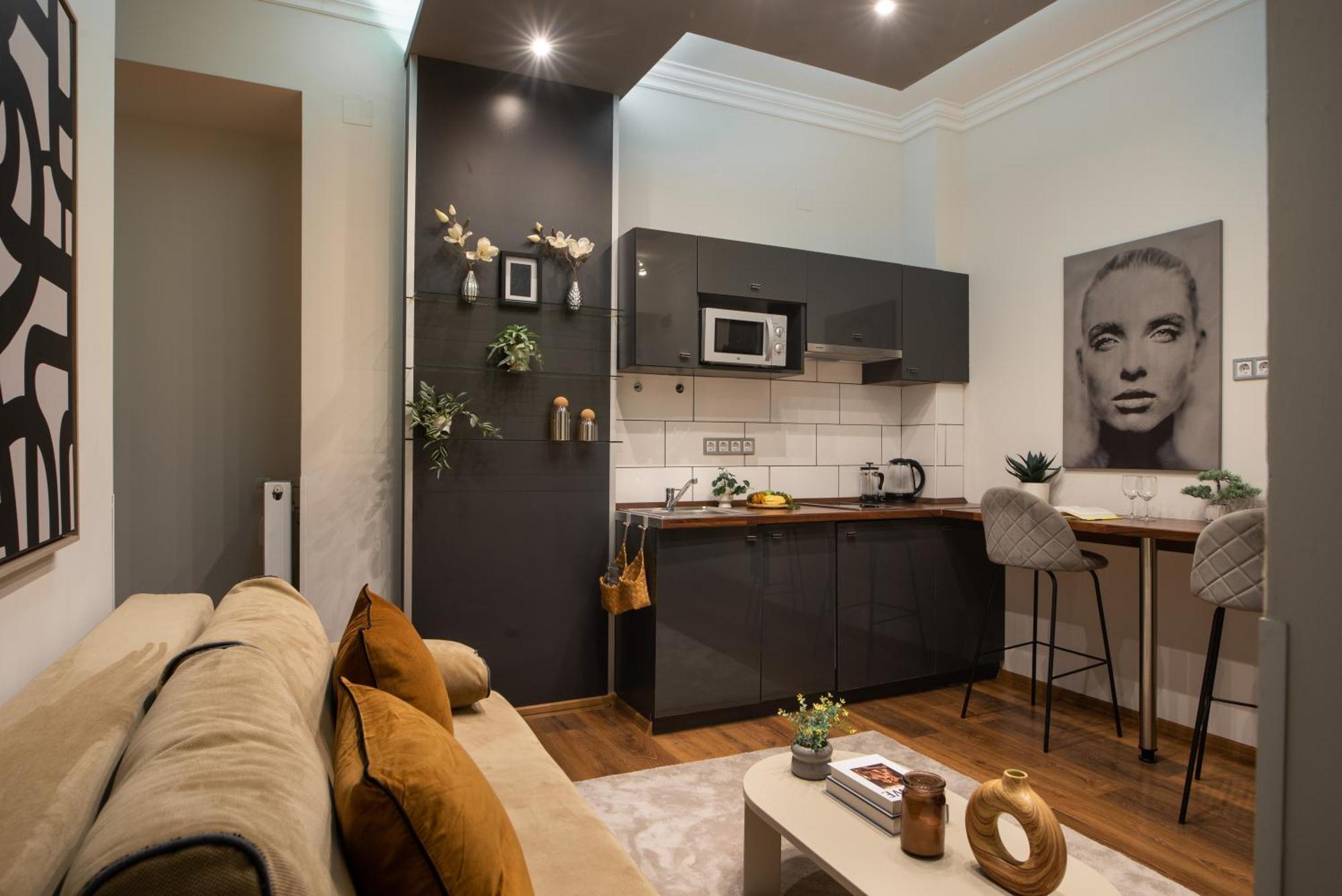 Chic Central 1Br Retreat Near New York Cafe With View Budapest Exterior foto